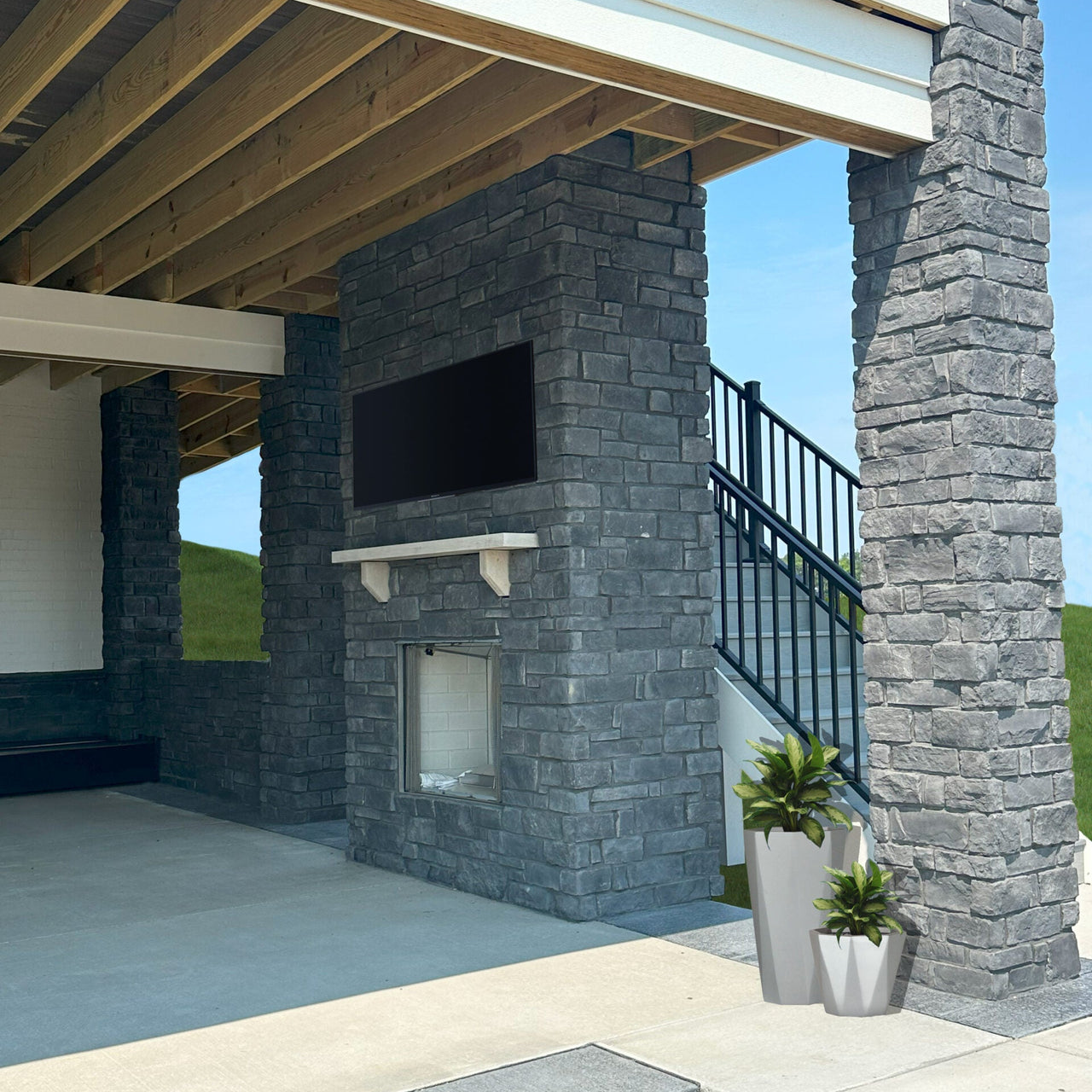 Black Onyx Old County Ledge - Flats - Prestige Stone - 12 sq ft/box