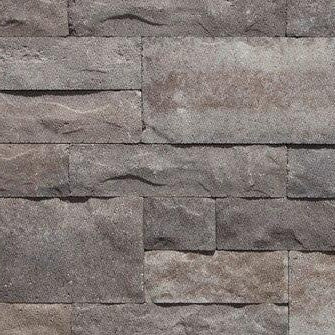 Charcoal Dry Stack - Flats - Fusion Stone - 5"-15" x 3.75"-7.5" x 1.25" - 5 sq ft / box