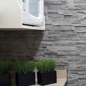 Basalt Dry Stack Stone - Flats - Novik Stone - 41.5" x 13.13" x 1" - 25 sq ft / box