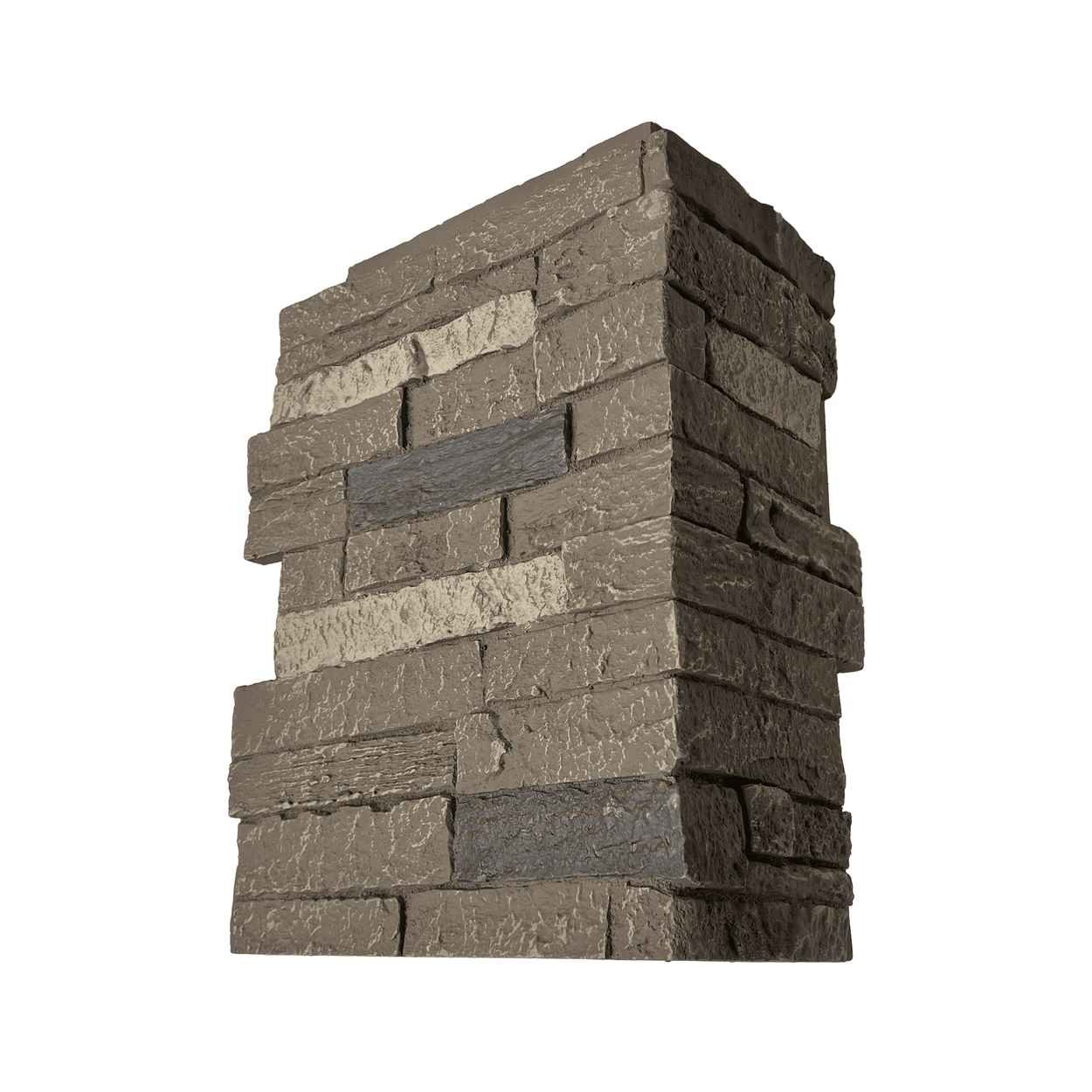 Brunswick Brown Slatestone - Corners - Nextstone - 43" x 15.5" x 1.75" - 5.17 Ln ft / box