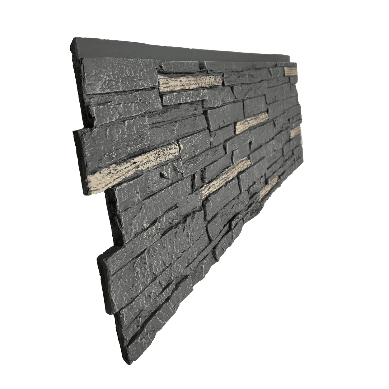 Midnight Ash Slatestone - Flats - Nextstone - 43" x 15.5" x 1.75" - 16.4 sq ft / box