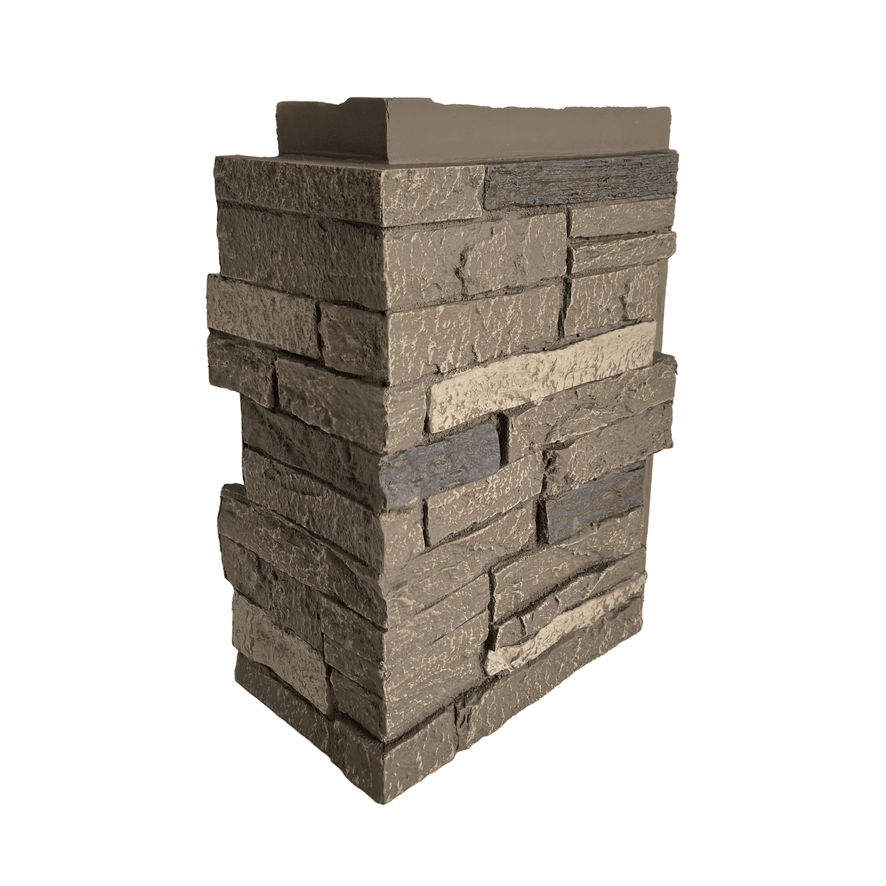 Brunswick Brown Slatestone - Corners - Nextstone - 43" x 15.5" x 1.75" - 5.17 Ln ft / box