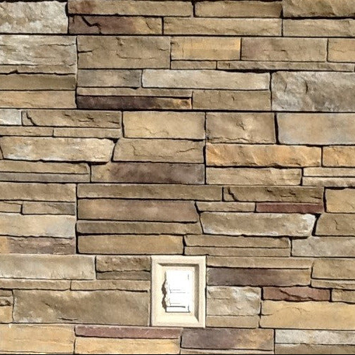 Taupe Receptacle Box - Versetta Stone - 8" x 6" - 1 piece