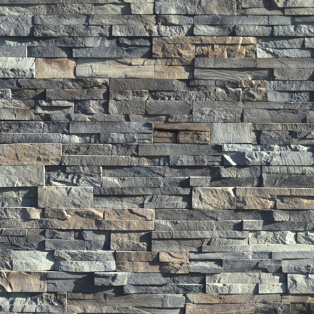 Charcoal Pro Stack - Flats - Prestige Stone - 10.5 sq ft/box